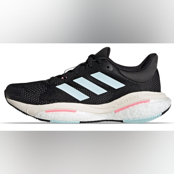 adidas Shoes - Adidas Solar Glide 5 Black, blue & pink Size 7